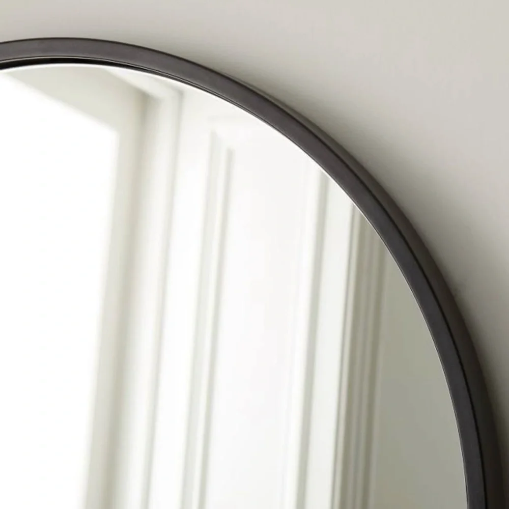 NEW West Elm Full Length Arched Black Framed Boho Floor / Wall Mirror 65